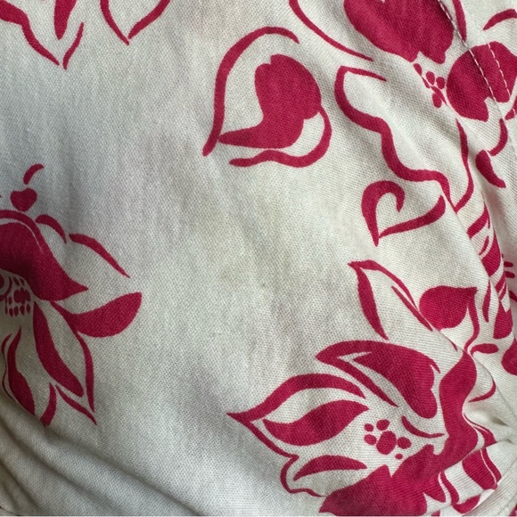 VTG 80s Retro NWT White & Pink Floral Print Short Sleeve Wrap Dress - Picture 10 of 11